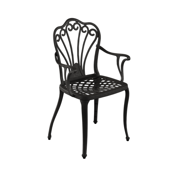 Set Mobilier Gradina HubRom, 1xMasa Patrata(75x75x72), 3xScaun ISTANBUL(43x42x50x91) Negru
