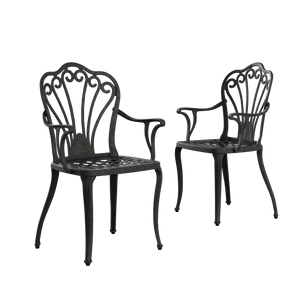 Set Mobilier Gradina HubRom, 1xMasa Patrata(75x75x72), 3xScaun ISTANBUL(43x42x50x91) Negru