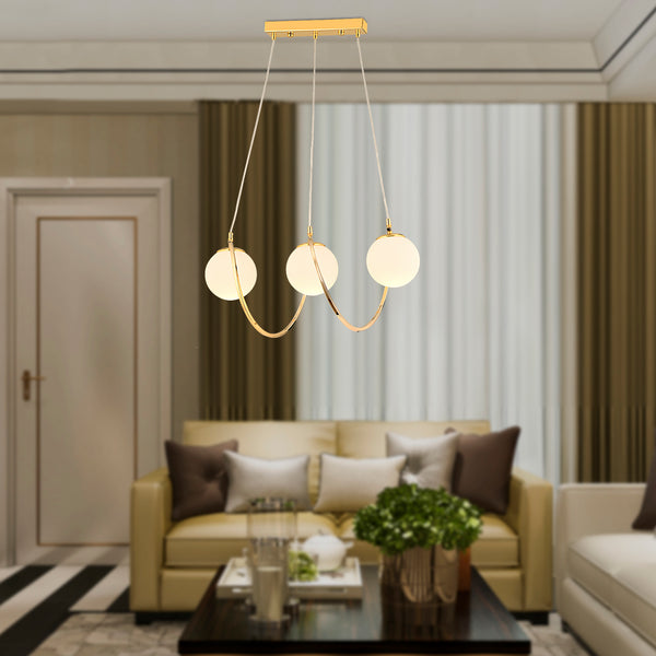 Lustra HubRom, JARRY 3755-03-GD 60x85 cm 3xE27-60W Auriu