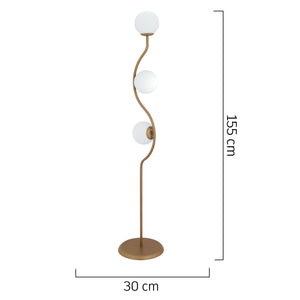 Lampader HubRom, JAVED 3959-03-FR 30x155 cm 3xE27-60W Antiq