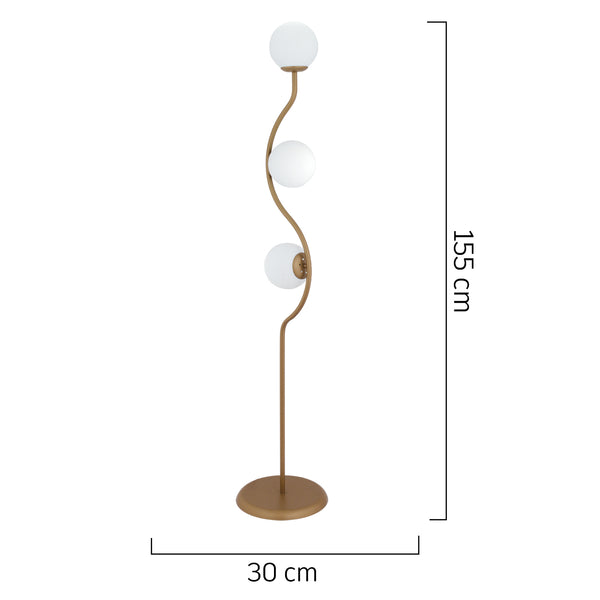 Lampader HubRom, JAVED 3959-03-FR 30x155 cm 3xE27-60W Antiq