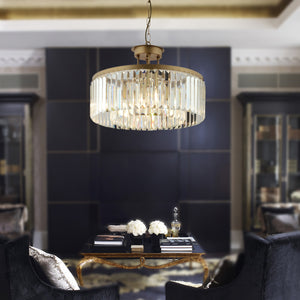 Lustra Cristal HubRom, KANVAS 3450-08-FR 45x70 / 8xE14-40W Antiq