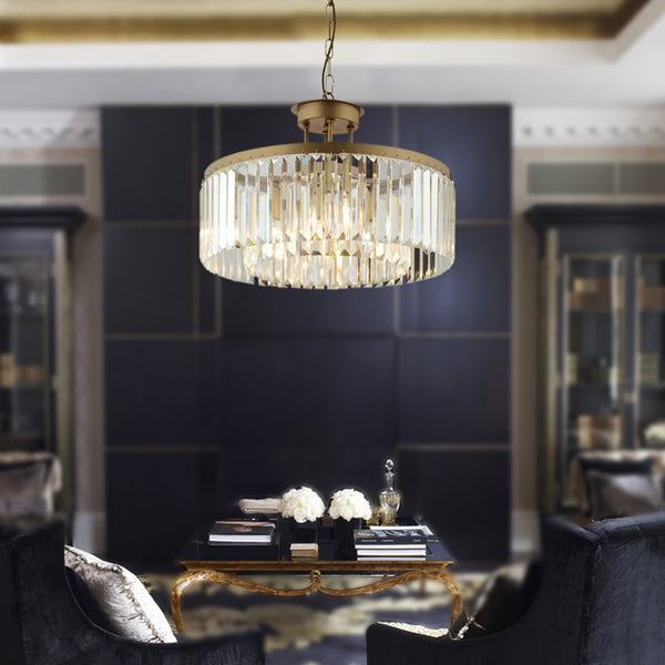 Lustra Cristal HubRom, KANVAS 3450-08-FR 45x70 / 8xE14-40W Antiq