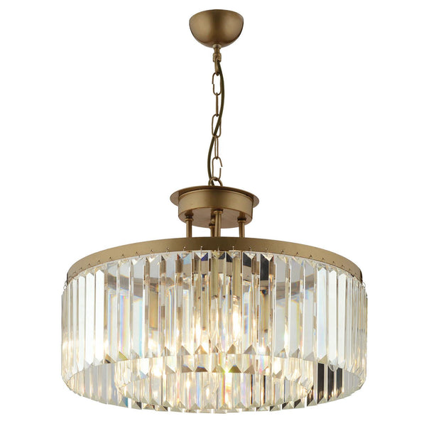 Lustra Cristal HubRom, KANVAS 3450-08-FR 45x70 / 8xE14-40W Antiq