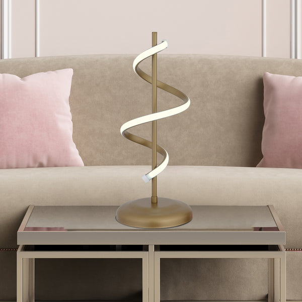 Veioza Led HubRom, LEATRICE 3980-1T-FR 21x49 cm 20 W Antiq