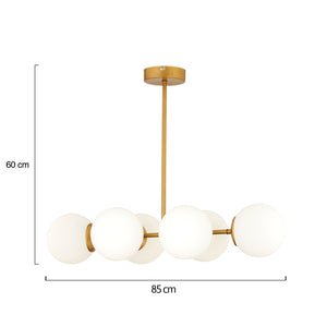 Lustra HubRom, LEMA 3582-06-FR 85x60 cm 6xE27-60W Antiq