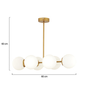 Lustra HubRom, LEMA 3582-06-FR 85x60 cm 6xE27-60W Antiq