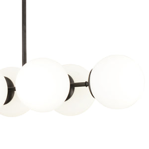 Lustra HubRom, LEMA 3582-06-BL 85x60 cm 6xE27-60W Negru