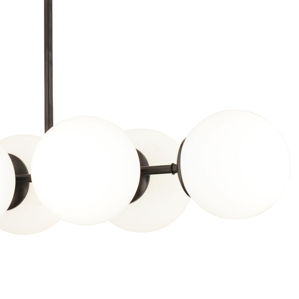 Lustra HubRom, LEMA 3582-06-BL 85x60 cm 6xE27-60W Negru