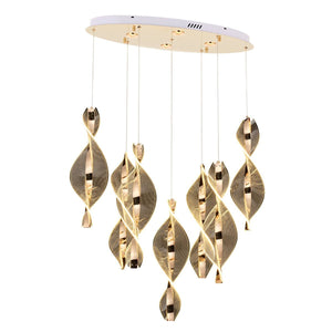 Lustra Led HubRom, LIKYA Auriu 5407-6100-83 70x30xHmax200 cm 3200 K Lumina Calda,Rece,Neutra