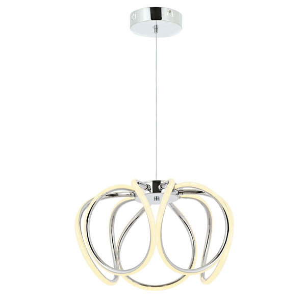 Lustra Led HubRom, LINA Crom 5001-0383-51 40x30xHmax100 cm Lumina Calda,Rece,Neutra