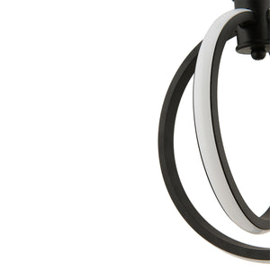 Lustra Led HubRom, LINUX Negru 3761-01-BL 25x90 cm 34 W / Lumina Calda,Rece,Neutra 0