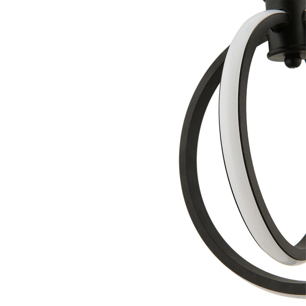 Lustra Led HubRom, LINUX Negru 3761-01-BL 25x90 cm 34 W / Lumina Calda,Rece,Neutra 0