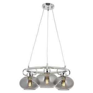 Lustra HubRom, LONDON 5003-1668-51 60x60xHmax120 cm 3xE27-60W Crom