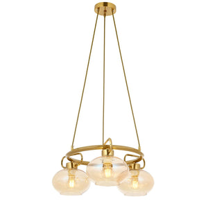 Lustra HubRom, LONDON 5003-1668-52 60x60xHmax120 cm 3xE27-60W Antiq