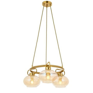 Lustra HubRom, LONDON 5003-1668-52 60x60xHmax120 cm 3xE27-60W Antiq