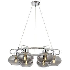 Lustra HubRom, LONDON 5006-1668-51 65x65xHmax120 cm 6xE27-60W Crom