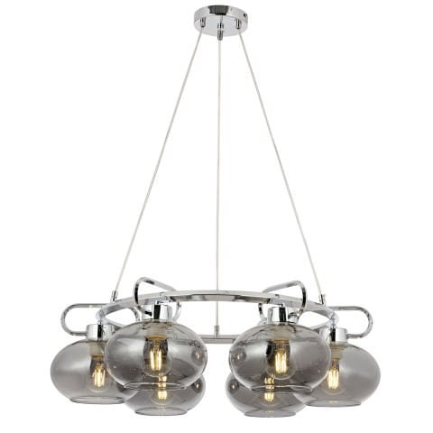 Lustra HubRom, LONDON 5006-1668-51 65x65xHmax120 cm 6xE27-60W Crom