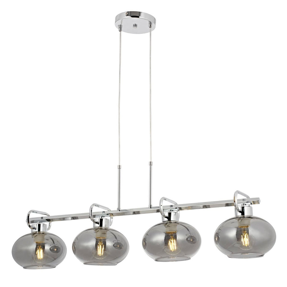 Lustra HubRom, LONDON 5404-1668-51 100x20xHmax120 cm 4xE27-60W Crom
