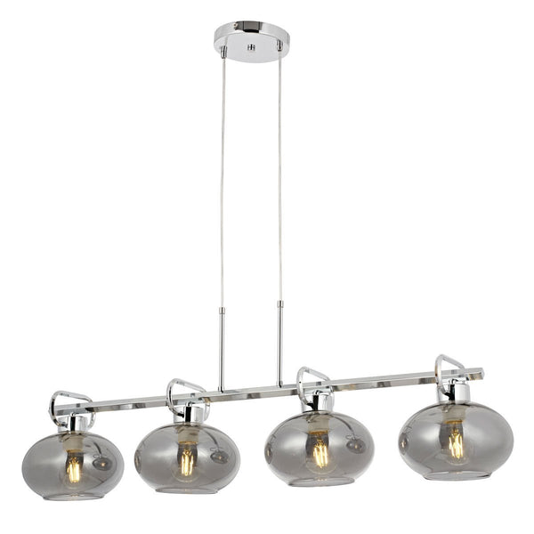 Lustra HubRom, LONDON 5404-1668-51 100x20xHmax120 cm 4xE27-60W Crom