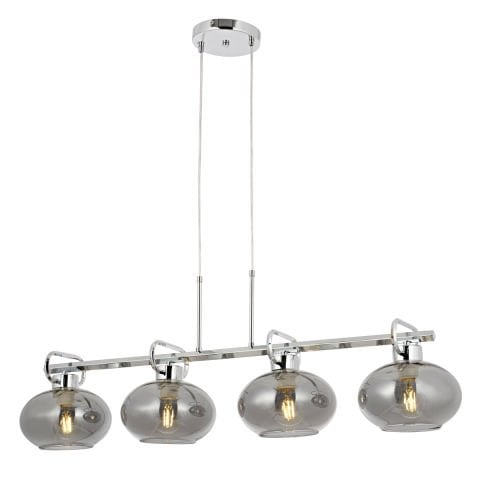 Lustra HubRom, LONDON 5404-1668-51 100x20xHmax120 cm 4xE27-60W Crom