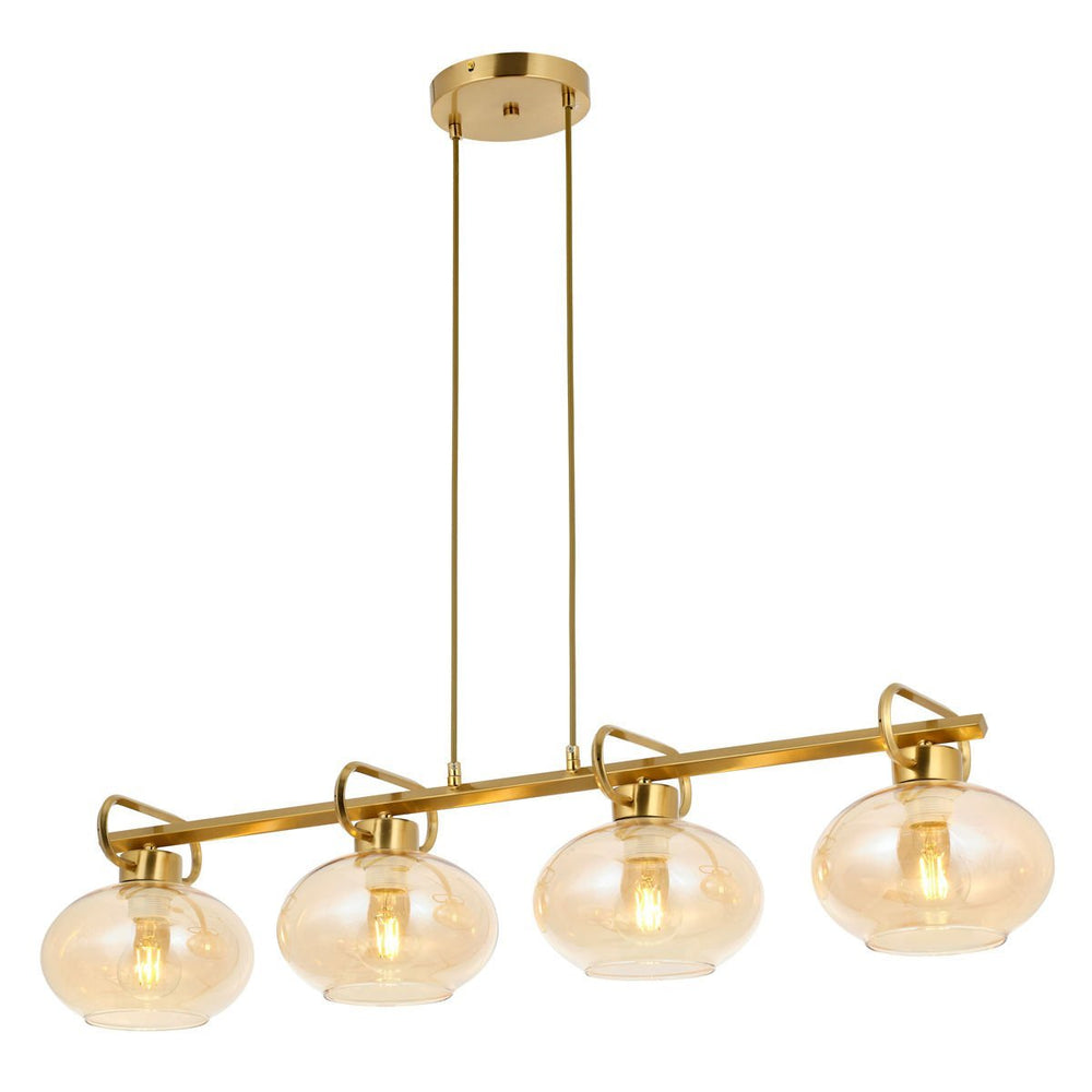 Lustra HubRom, LONDON 5404-1668-52 100x20xHmax120 cm 4xE27-60W Antiq