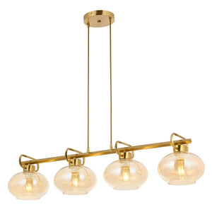 Lustra HubRom, LONDON 5404-1668-52 100x20xHmax120 cm 4xE27-60W Antiq