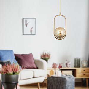 Lustra HubRom, LORIN 3537-01-01-FR 17x100 cm 1xE27-60W Antiq