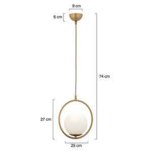 Lustra HubRom, LUIS 3538-01-FR 25x74 cm 1xE27-60W Antiq
