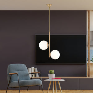 Lustra HubRom, MALIBU 3489-02-FG 35x60 cm 2xE27-60W Antiq