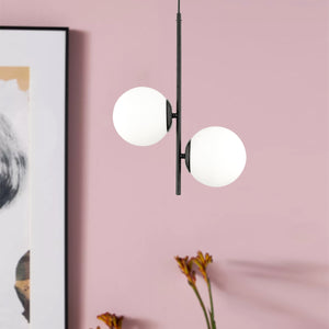 Lustra HubRom, MALIBU 3489-02-01-BL 35x60 cm 2xE27-60W Negru