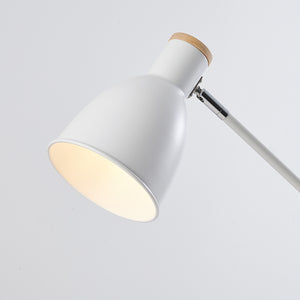 Veioza HubRom, MARMO Lampa de birou 4082-01-WH 44x63 cm 1xE27-60W Alb / Lemn