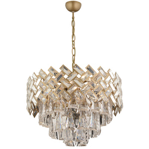 Lustra Cristal HubRom, MELINA 3854-06-FR 53x70 cm 10xE14-40W Antiq