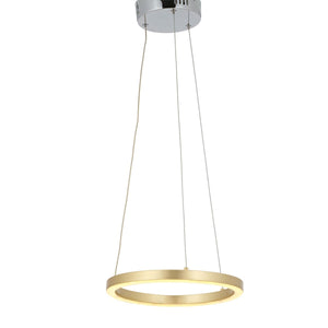 Lustra Led HubRom, MERA Auriu 5030-1215-63 30x30xHmax100-120 cm Lumina Calda,Rece,Neutra