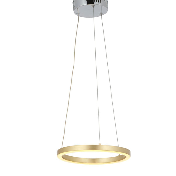 Lustra Led HubRom, MERA Auriu 5030-1215-63 30x30xHmax100-120 cm Lumina Calda,Rece,Neutra