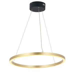 Lustra Led HubRom, MERA Auriu 5050-1215-63 50x50xHmax100-120 cm Lumina Calda,Rece,Neutra