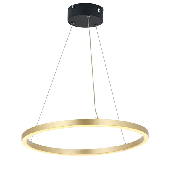 Lustra Led HubRom, MERA Auriu 5050-1215-63 50x50xHmax100-120 cm Lumina Calda,Rece,Neutra