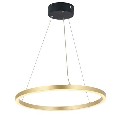 Lustra Led HubRom, MERA Auriu 5050-1215-63 50x50xHmax100-120 cm Lumina Calda,Rece,Neutra