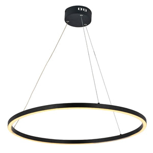 Lustra Led HubRom, MERA Negru 5070-1215-64 70x70xHmax100-120 cm Lumina Calda,Rece,Neutra