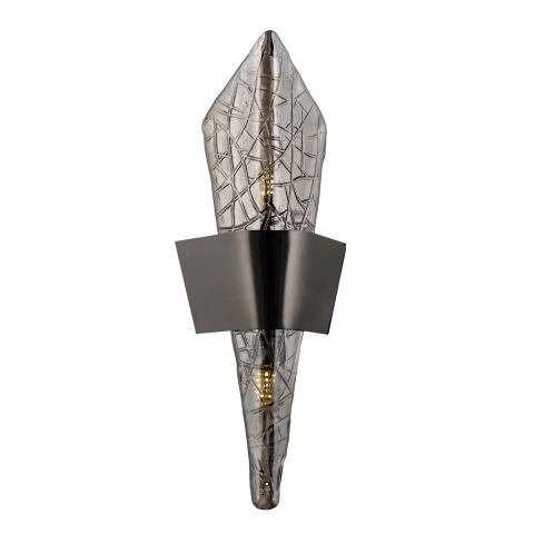 Aplica HubRom, MESALE F222/BK 15x9xHmax40 cm 2xG9 Fume