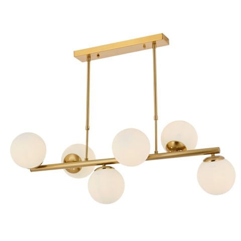 Lustra HubRom, MILAN 5406-1038-52 90x40xHmax-45-80 cm 6xE27-60WAntiq