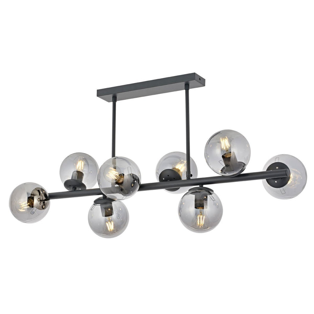 Lustra HubRom, MILAN 5408-1038-96 100x40xHmax-45-80 cm 8xE27-60W Antracit