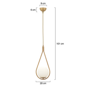 Lustra HubRom, MIRZA 3539-01-FR 20x100 cm 1xE27-60W Antiq