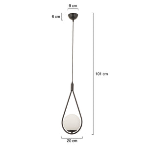 Lustra HubRom, MIRZA 3539-01-BL 20x100 cm 1xE27-60W Negru