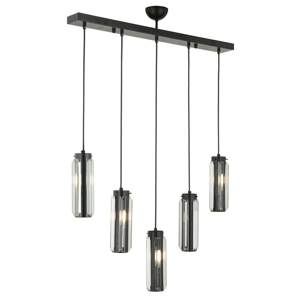 Lustra HubRom, NATALI 7000-9040-5S-BL 70x80 cm 5xE14-40W Negru