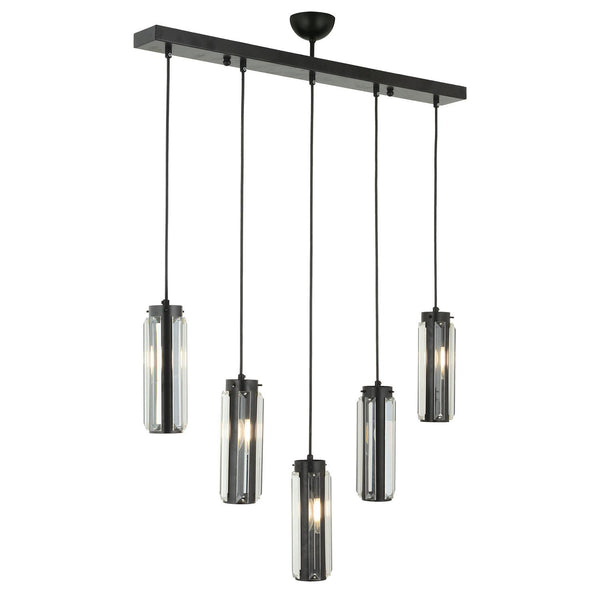 Lustra HubRom, NATALI 7000-9040-5S-BL 70x80 cm 5xE14-40W Negru