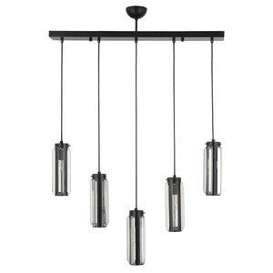 Lustra HubRom, NATALI 7000-9040-5S-BL 70x80 cm 5xE14-40W Negru