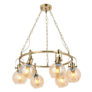 Lustra HubRom, PANGALTI 5006-1123-52 65x65xHmax80 cm 6xE27-60W Antiq