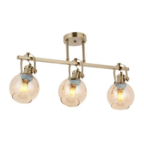 Lustra HubRom, PANGALTI 5403-1123-52 65x15xHmax40 cm 3xE27-60W Antiq