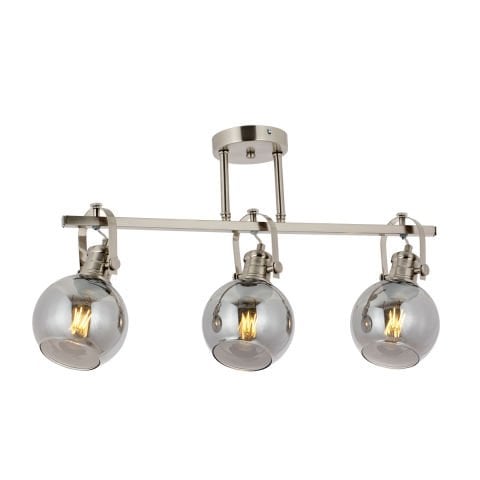 Lustra HubRom, PANGALTI 5403-1123-53 65x15xHmax40 cm 3xE27-60W Crom Satinat